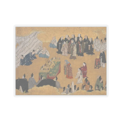 unknown - “Leaves of Wild Ginger” (Aoi), from the Phantom Genji Scrolls (Maboroshi no Genji - mid-17th century v1 - STICKER Vinyl Kiss-Cut Decal