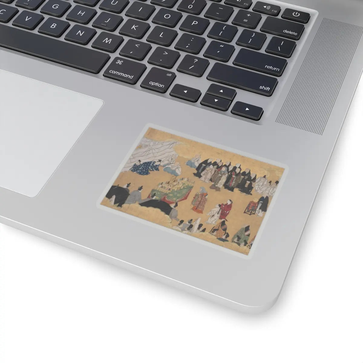 unknown - “Leaves of Wild Ginger” (Aoi), from the Phantom Genji Scrolls (Maboroshi no Genji - mid-17th century v1 - STICKER Vinyl Kiss-Cut Decal