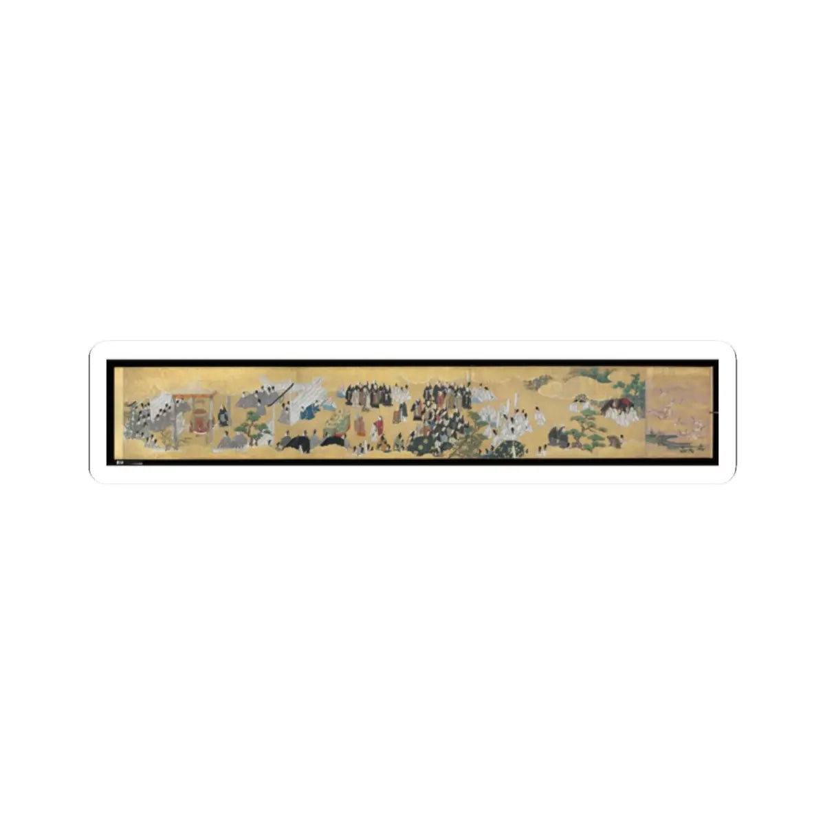 unknown - “Leaves of Wild Ginger” (Aoi), from the Phantom Genji Scrolls (Maboroshi no Genji - mid-17th century v10 - STICKER Vinyl Kiss-Cut Decal