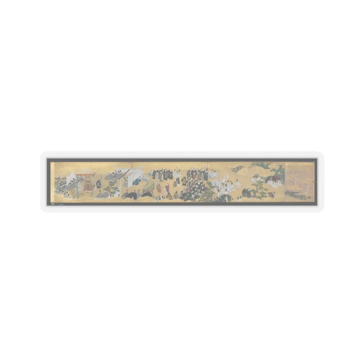 unknown - “Leaves of Wild Ginger” (Aoi), from the Phantom Genji Scrolls (Maboroshi no Genji - mid-17th century v10 - STICKER Vinyl Kiss-Cut Decal