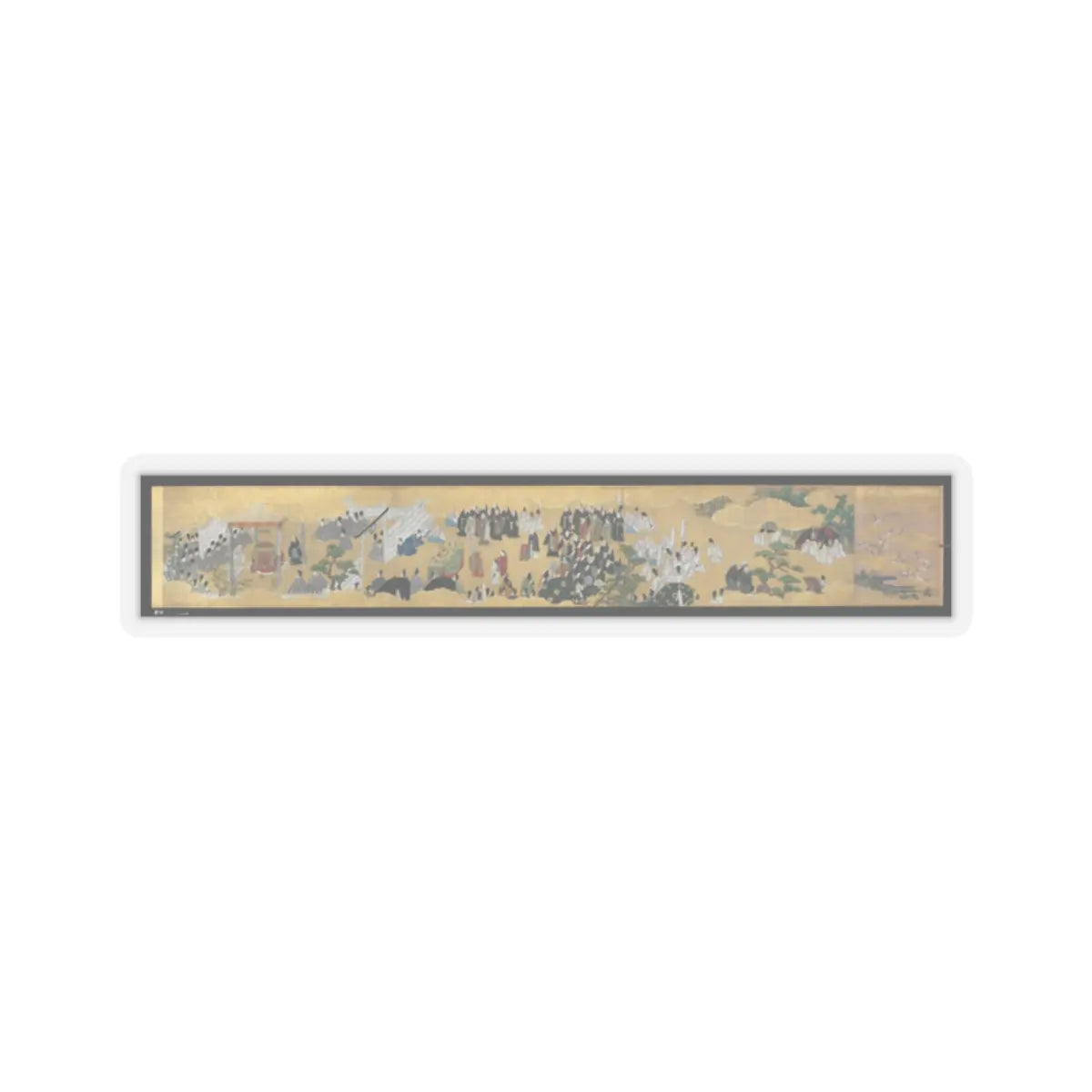 unknown - “Leaves of Wild Ginger” (Aoi), from the Phantom Genji Scrolls (Maboroshi no Genji - mid-17th century v10 - STICKER Vinyl Kiss-Cut Decal