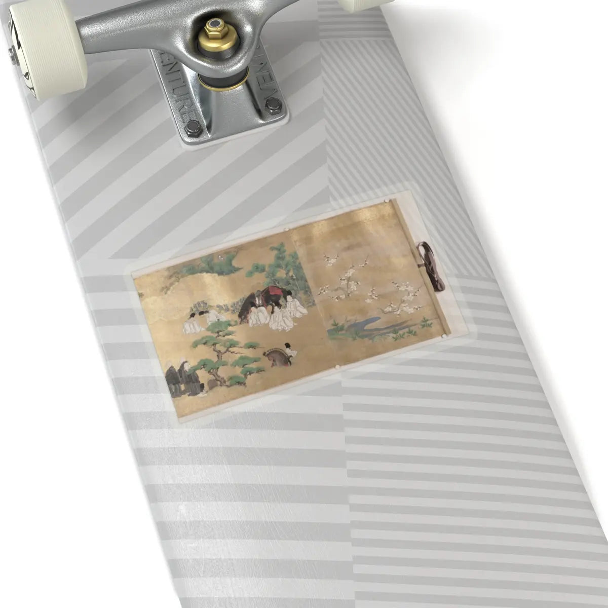 unknown - “Leaves of Wild Ginger” (Aoi), from the Phantom Genji Scrolls (Maboroshi no Genji - mid-17th century v3 - STICKER Vinyl Kiss-Cut Decal