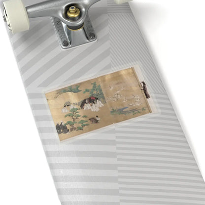 unknown - “Leaves of Wild Ginger” (Aoi), from the Phantom Genji Scrolls (Maboroshi no Genji - mid-17th century v3 - STICKER Vinyl Kiss-Cut Decal