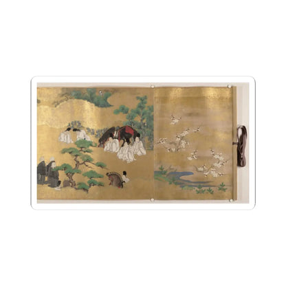 unknown - “Leaves of Wild Ginger” (Aoi), from the Phantom Genji Scrolls (Maboroshi no Genji - mid-17th century v3 - STICKER Vinyl Kiss-Cut Decal