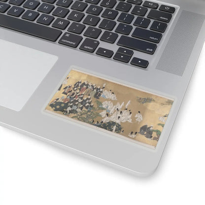 unknown - “Leaves of Wild Ginger” (Aoi), from the Phantom Genji Scrolls (Maboroshi no Genji - mid-17th century v4 - STICKER Vinyl Kiss-Cut Decal