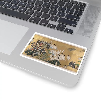 unknown - “Leaves of Wild Ginger” (Aoi), from the Phantom Genji Scrolls (Maboroshi no Genji - mid-17th century v4 - STICKER Vinyl Kiss-Cut Decal