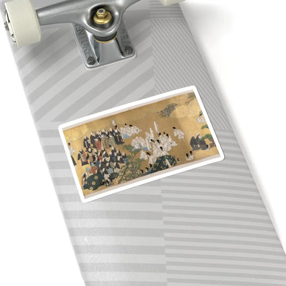 unknown - “Leaves of Wild Ginger” (Aoi), from the Phantom Genji Scrolls (Maboroshi no Genji - mid-17th century v4 - STICKER Vinyl Kiss-Cut Decal