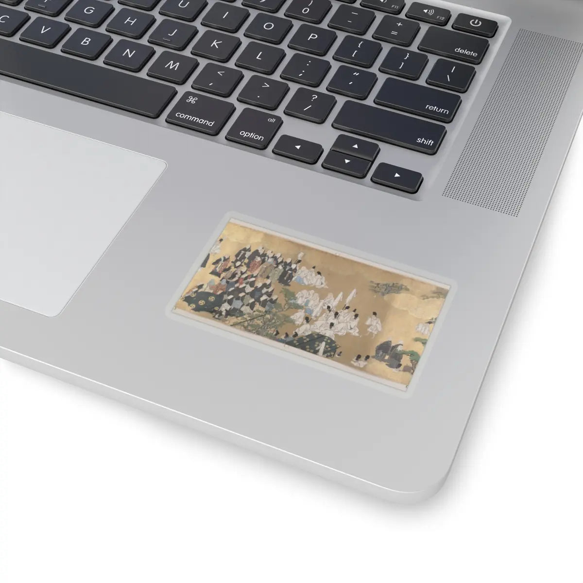 unknown - “Leaves of Wild Ginger” (Aoi), from the Phantom Genji Scrolls (Maboroshi no Genji - mid-17th century v4 - STICKER Vinyl Kiss-Cut Decal