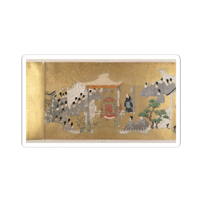 unknown - “Leaves of Wild Ginger” (Aoi), from the Phantom Genji Scrolls (Maboroshi no Genji - mid-17th century v6 - STICKER Vinyl Kiss-Cut Decal