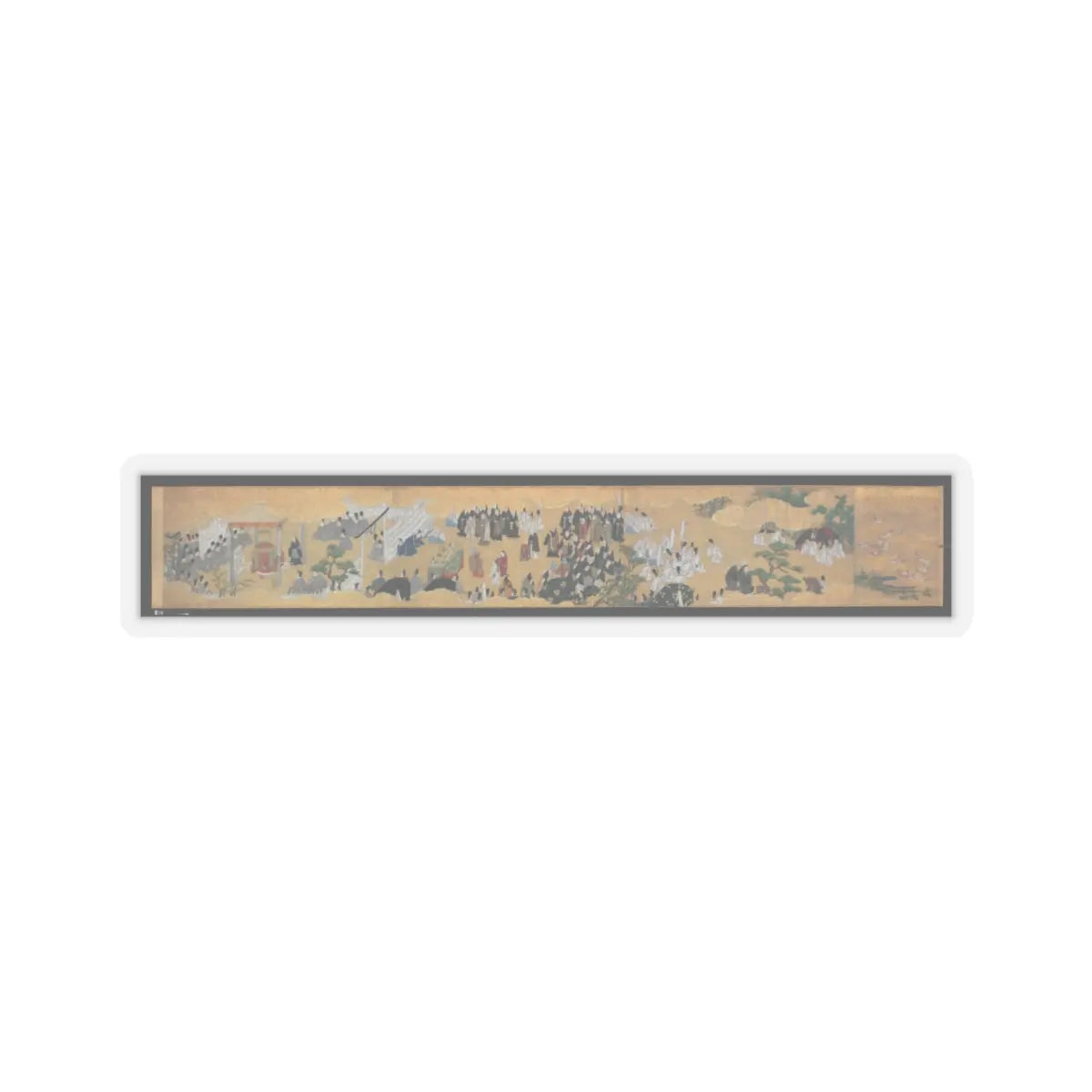 unknown - “Leaves of Wild Ginger” (Aoi), from the Phantom Genji Scrolls (Maboroshi no Genji - mid-17th century v9 - STICKER Vinyl Kiss-Cut Decal