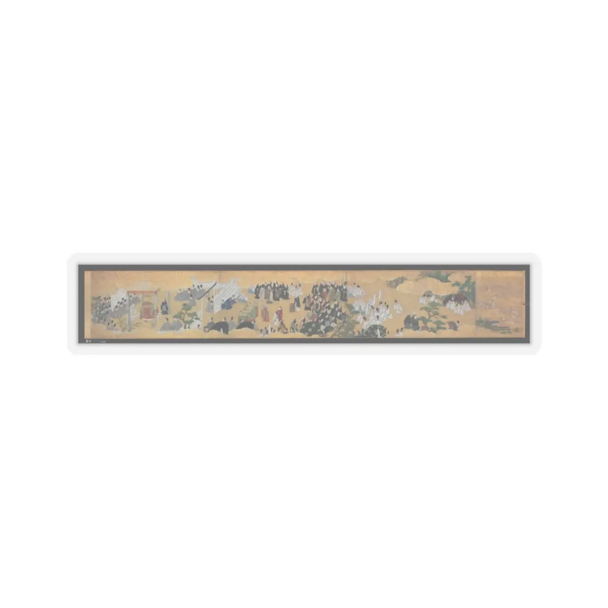 unknown - “Leaves of Wild Ginger” (Aoi), from the Phantom Genji Scrolls (Maboroshi no Genji - mid-17th century v9 - STICKER Vinyl Kiss-Cut Decal