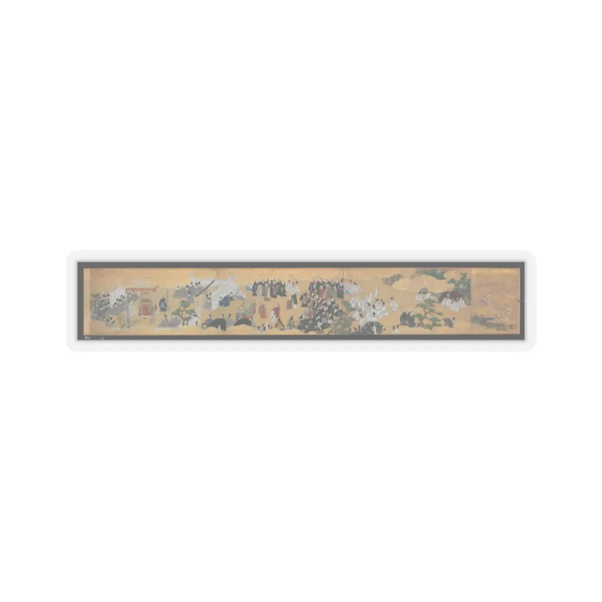 unknown - “Leaves of Wild Ginger” (Aoi), from the Phantom Genji Scrolls (Maboroshi no Genji - mid-17th century v9 - STICKER Vinyl Kiss-Cut Decal
