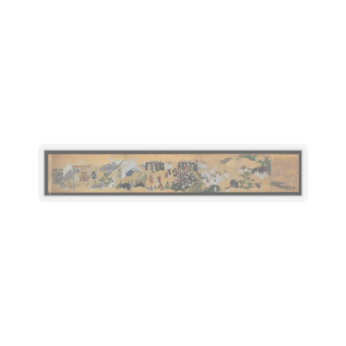 unknown - “Leaves of Wild Ginger” (Aoi), from the Phantom Genji Scrolls (Maboroshi no Genji - mid-17th century v9 - STICKER Vinyl Kiss-Cut Decal