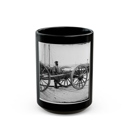 Unknown Location. 12-Pdr. Napoleon (Model 1857 ) (U.S. Civil War) Black Coffee Mug-15oz-The Sticker Space