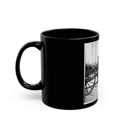 Unknown Location. 12-Pdr. Napoleon (Model 1857 ) (U.S. Civil War) Black Coffee Mug-The Sticker Space