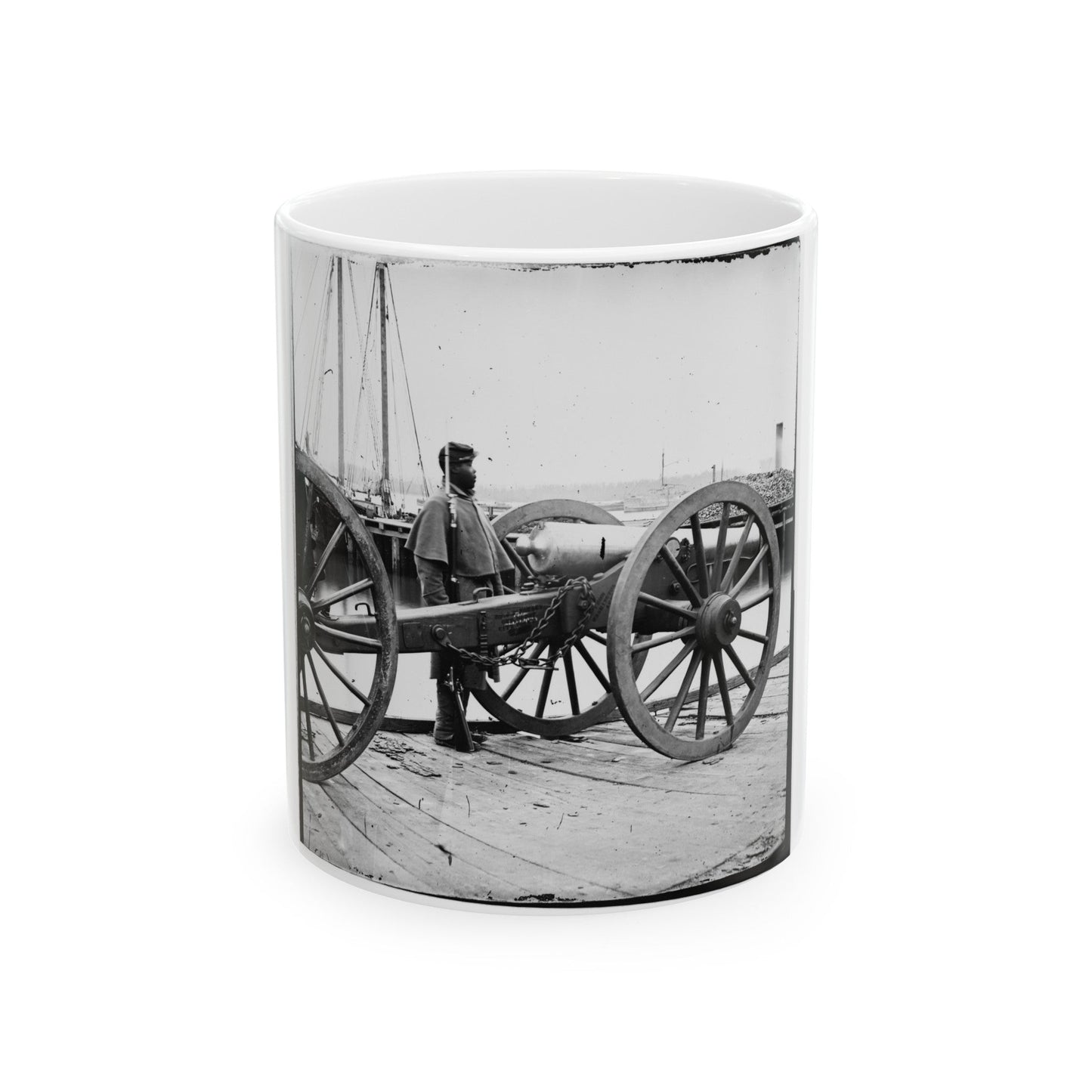 Unknown Location. 12-Pdr. Napoleon (Model 1857 ) (U.S. Civil War) White Coffee Mug-11oz-The Sticker Space