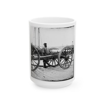 Unknown Location. 12-Pdr. Napoleon (Model 1857 ) (U.S. Civil War) White Coffee Mug-15oz-The Sticker Space