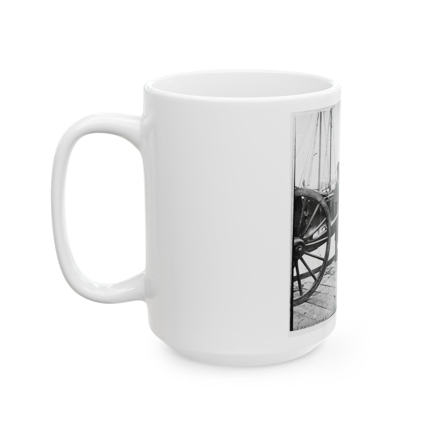 Unknown Location. 12-Pdr. Napoleon (Model 1857 ) (U.S. Civil War) White Coffee Mug-The Sticker Space