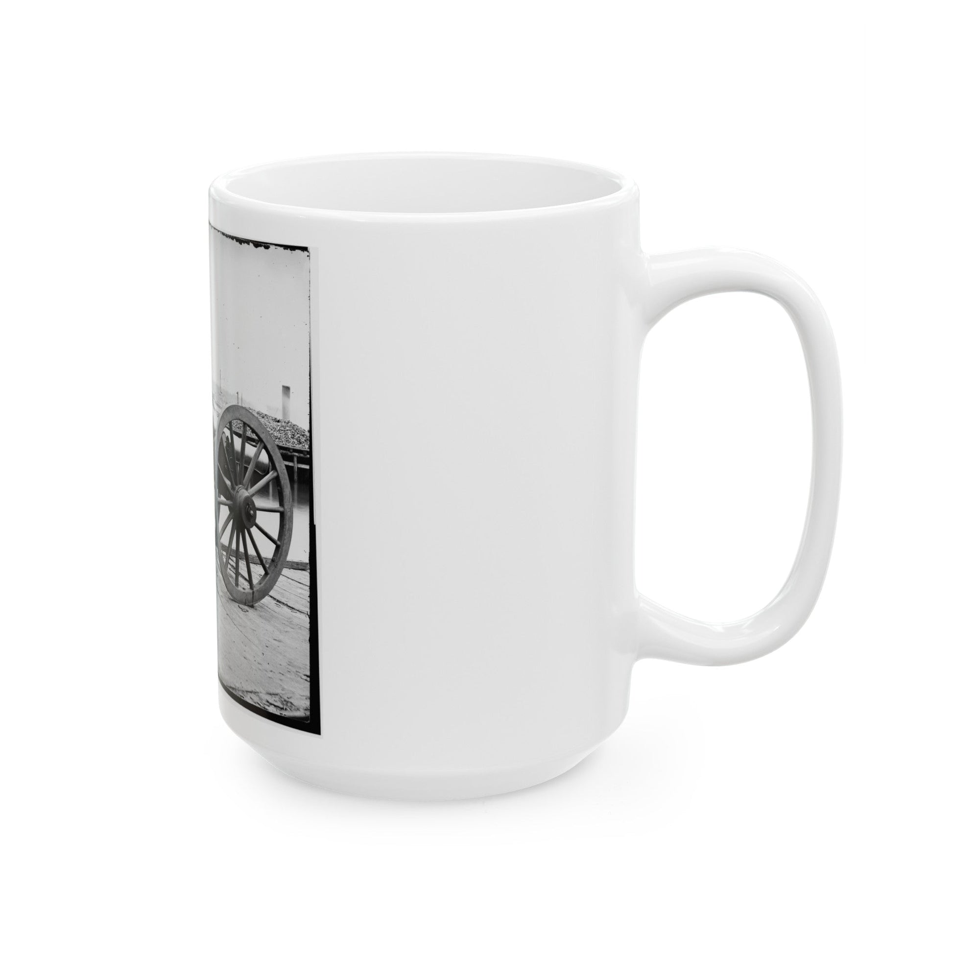 Unknown Location. 12-Pdr. Napoleon (Model 1857 ) (U.S. Civil War) White Coffee Mug-The Sticker Space