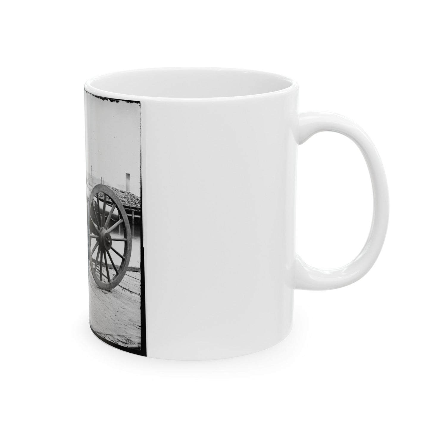 Unknown Location. 12-Pdr. Napoleon (Model 1857 ) (U.S. Civil War) White Coffee Mug-The Sticker Space