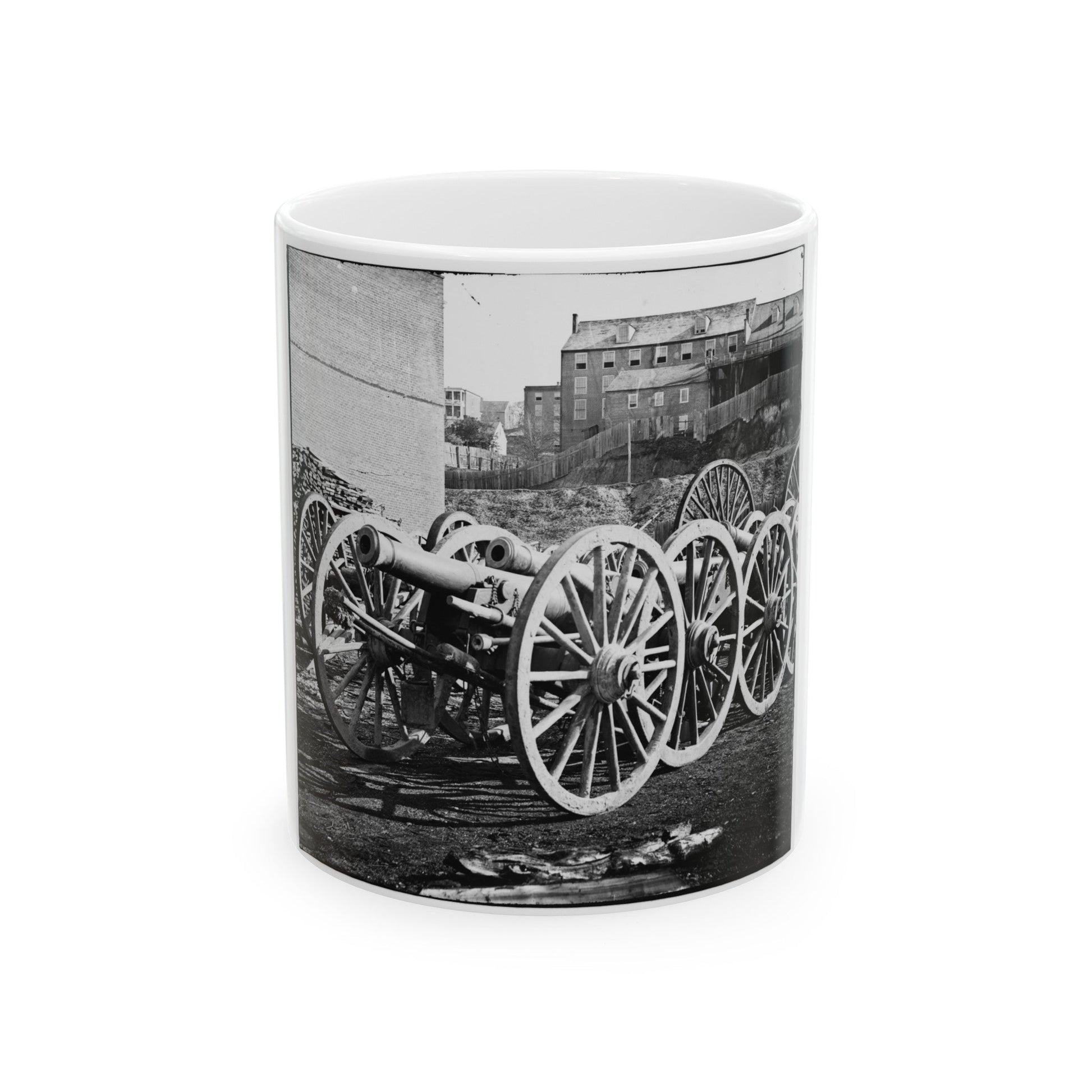 Unknown Location. 6-Pdr. Field Gun, Model 1841 (U.S. Civil War) White Coffee Mug-11oz-The Sticker Space