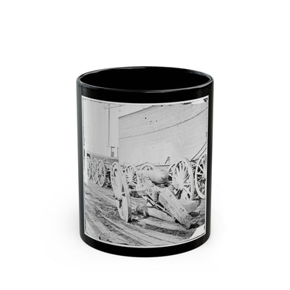 Unknown Location. Parrott Gun (U.S. Civil War) Black Coffee Mug-11oz-The Sticker Space