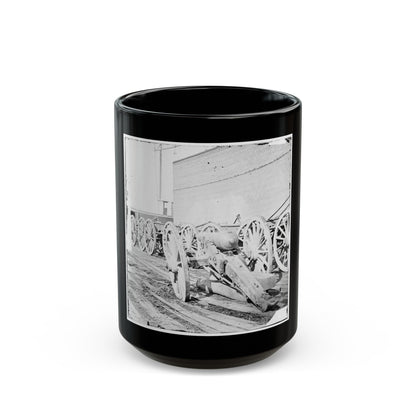 Unknown Location. Parrott Gun (U.S. Civil War) Black Coffee Mug-15oz-The Sticker Space