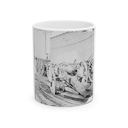 Unknown Location. Parrott Gun (U.S. Civil War) White Coffee Mug-11oz-The Sticker Space