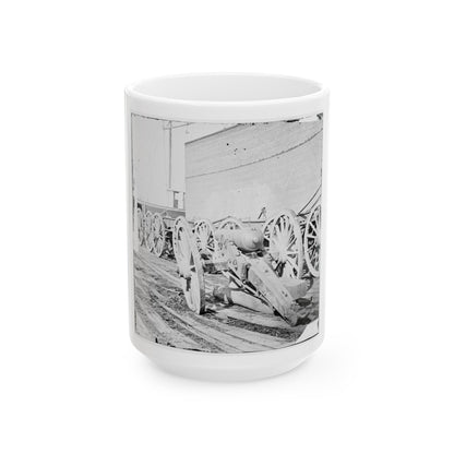 Unknown Location. Parrott Gun (U.S. Civil War) White Coffee Mug-15oz-The Sticker Space