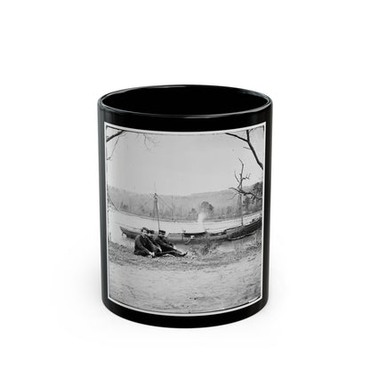 Unknown Location. U.S. Gunboat Kansas (Built In 1863) (U.S. Civil War) Black Coffee Mug-11oz-The Sticker Space