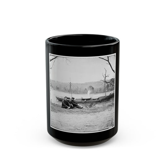 Unknown Location. U.S. Gunboat Kansas (Built In 1863) (U.S. Civil War) Black Coffee Mug-15oz-The Sticker Space