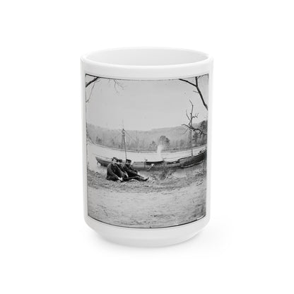 Unknown Location. U.S. Gunboat Kansas (Built In 1863) (U.S. Civil War) White Coffee Mug-15oz-The Sticker Space