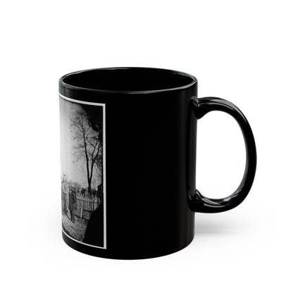 Unknown Location. Wagons And Camera Of Sam A. Cooley, U.S. Photographer, Department Of The South (U.S. Civil War) Black Coffee Mug-The Sticker Space