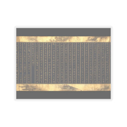 unknown - Lotus Sutra, Chapters 12 and 14 - ca. 1667 v6 - STICKER Vinyl Kiss-Cut Decal