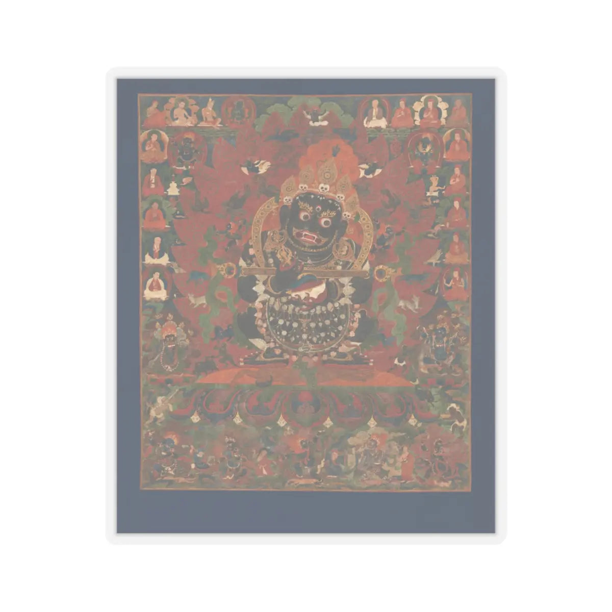 unknown - Mahakala, Protector of the Tent - ca. 1500 - STICKER Vinyl Kiss-Cut Decal