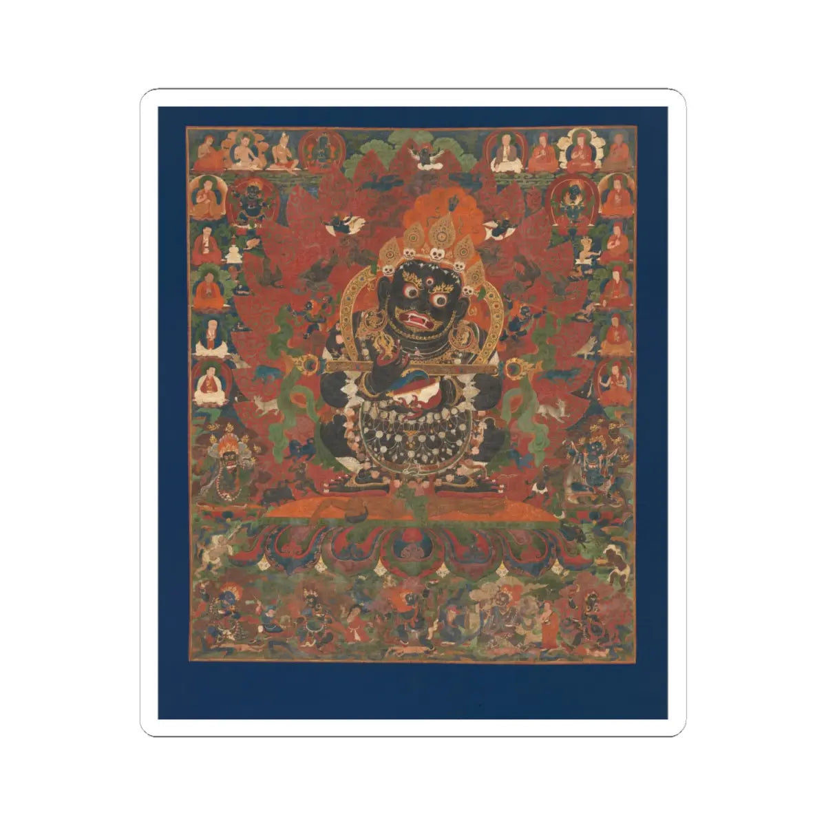 unknown - Mahakala, Protector of the Tent - ca. 1500 - STICKER Vinyl Kiss-Cut Decal