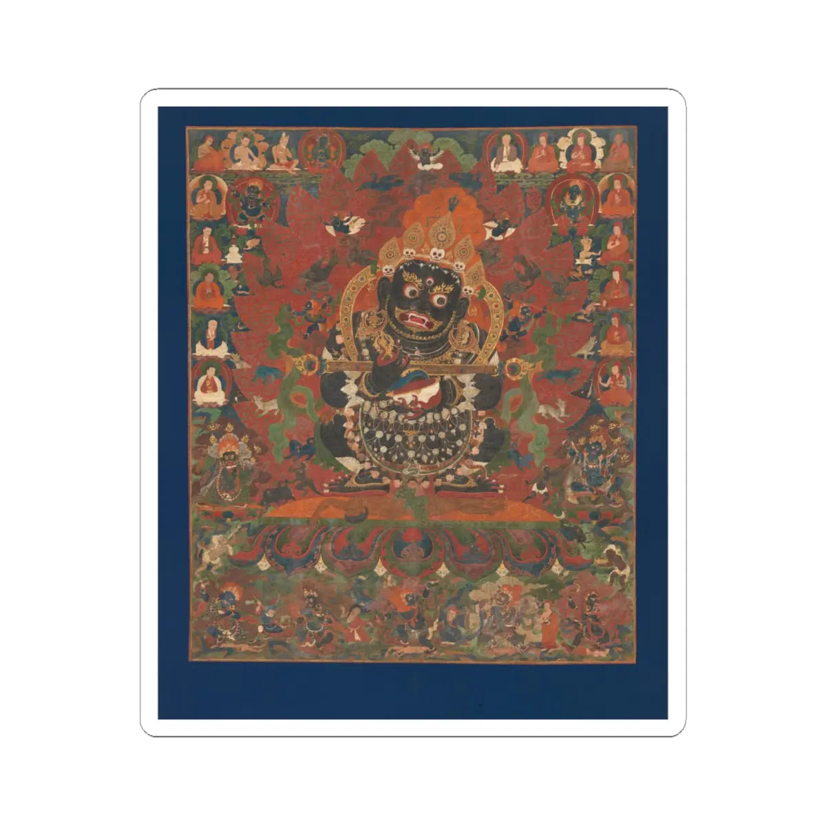 unknown - Mahakala, Protector of the Tent - ca. 1500 - STICKER Vinyl Kiss-Cut Decal