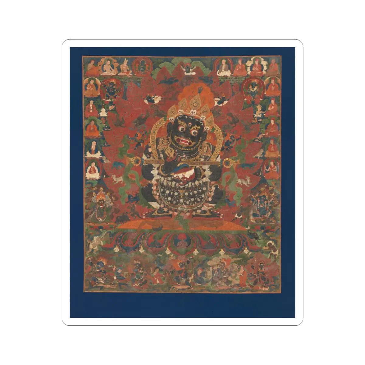 unknown - Mahakala, Protector of the Tent - ca. 1500 - STICKER Vinyl Kiss-Cut Decal