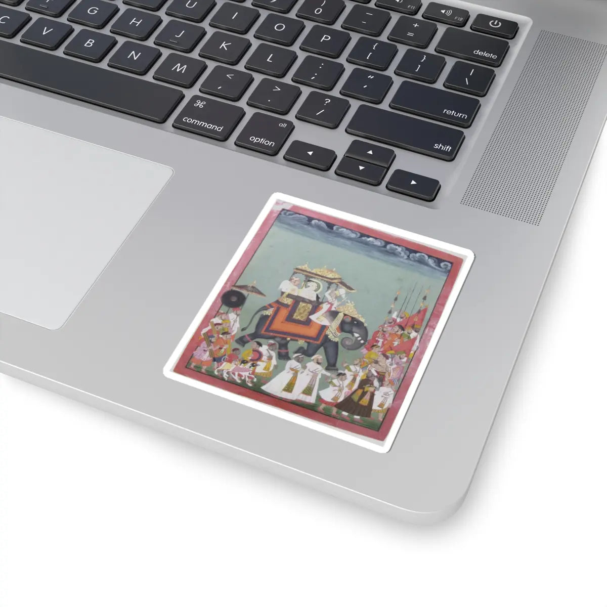 unknown - Maharana Raj Singh II in Procession with Members of His Court - ca. 1755 - STICKER Vinyl Kiss-Cut Decal