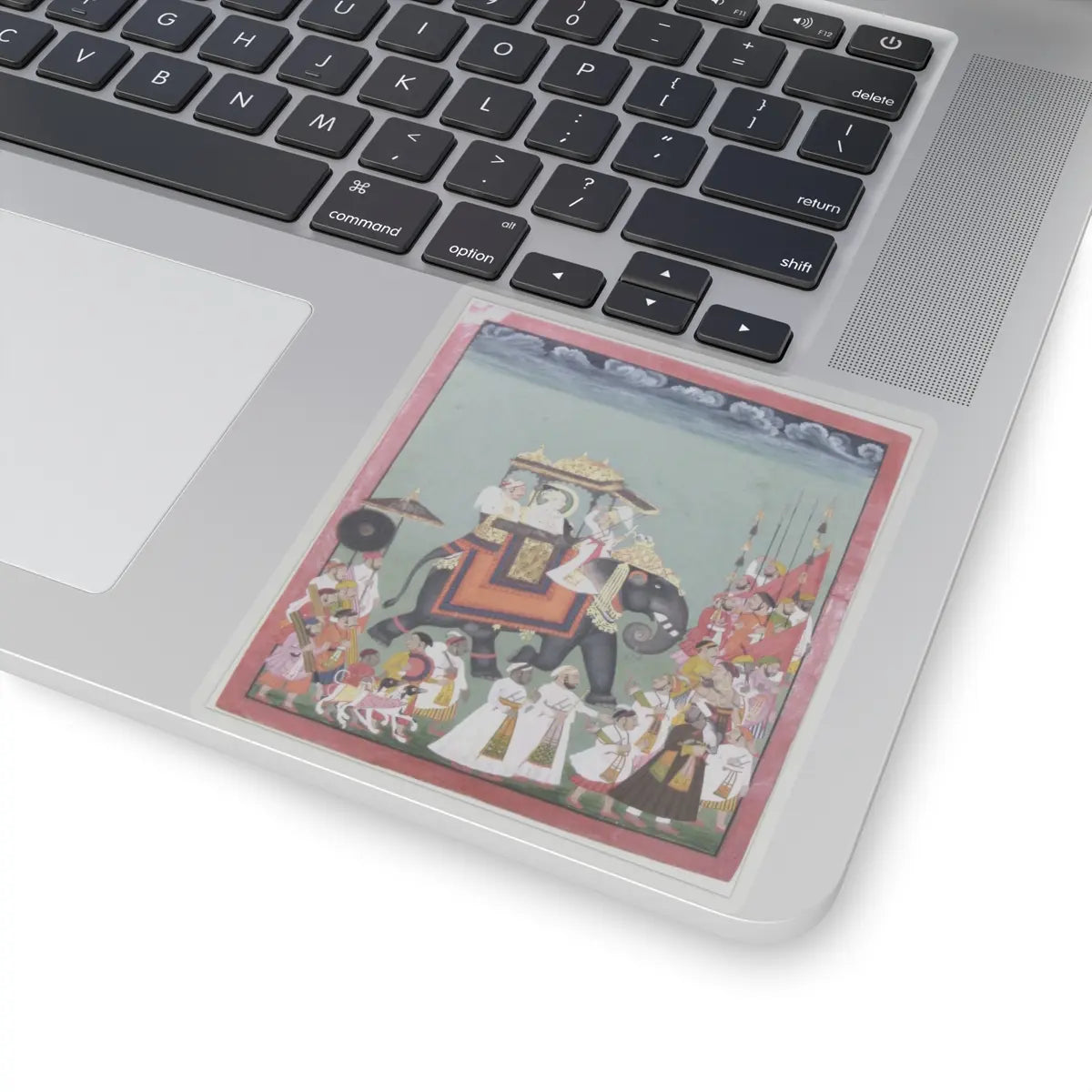 unknown - Maharana Raj Singh II in Procession with Members of His Court - ca. 1755 - STICKER Vinyl Kiss-Cut Decal