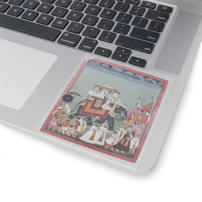 unknown - Maharana Raj Singh II in Procession with Members of His Court - ca. 1755 - STICKER Vinyl Kiss-Cut Decal