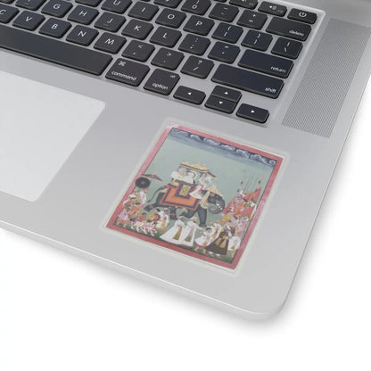 unknown - Maharana Raj Singh II in Procession with Members of His Court - ca. 1755 - STICKER Vinyl Kiss-Cut Decal