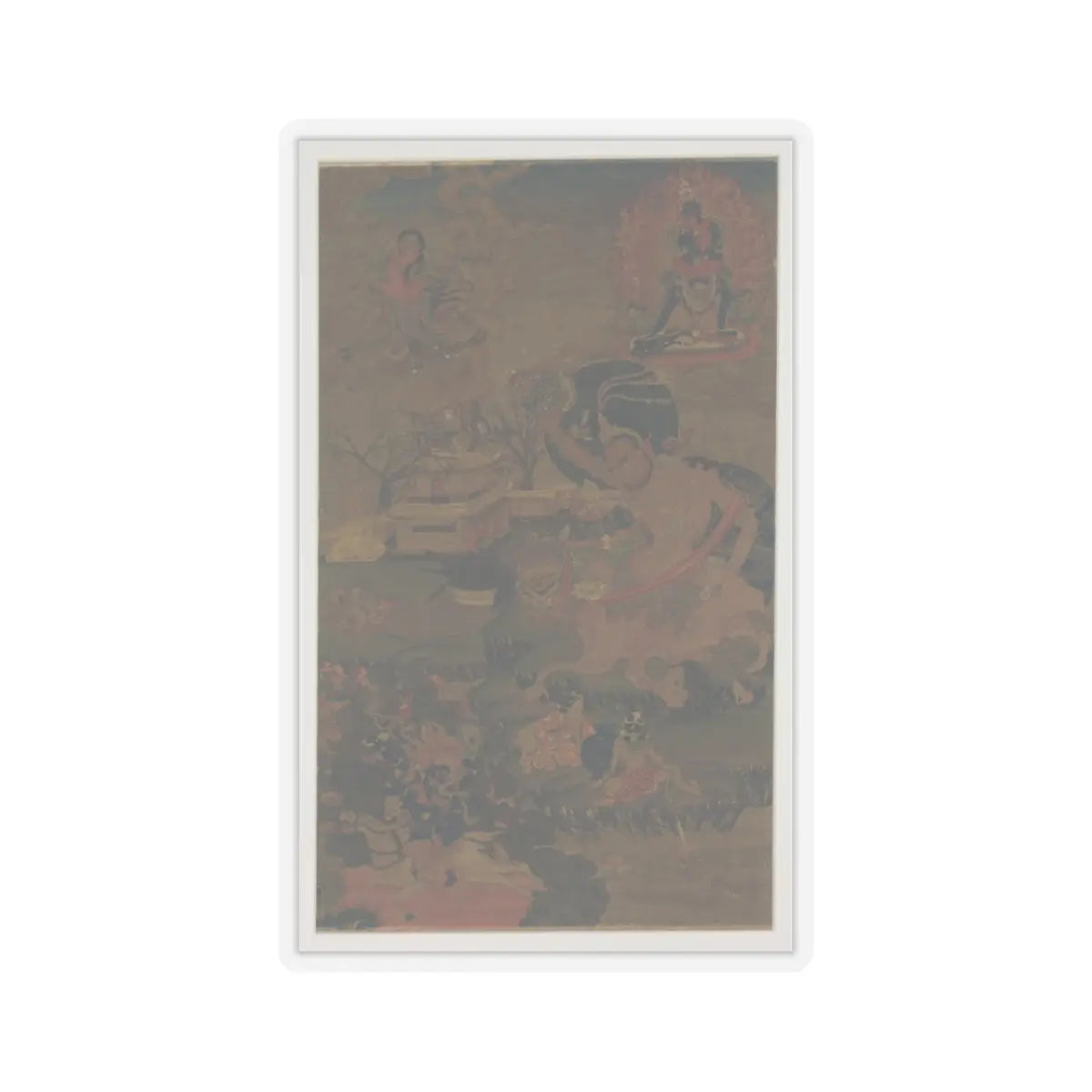 unknown - Mahasiddha Damarupa - 18th century - STICKER Vinyl Kiss-Cut Decal