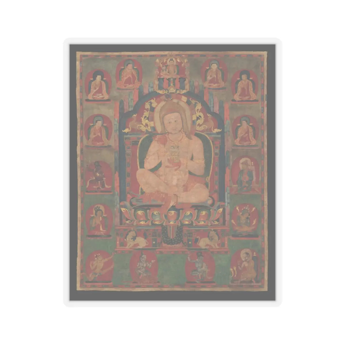 unknown - Mahasiddha Jnanatapa - ca. 1350 v1 - STICKER Vinyl Kiss-Cut Decal