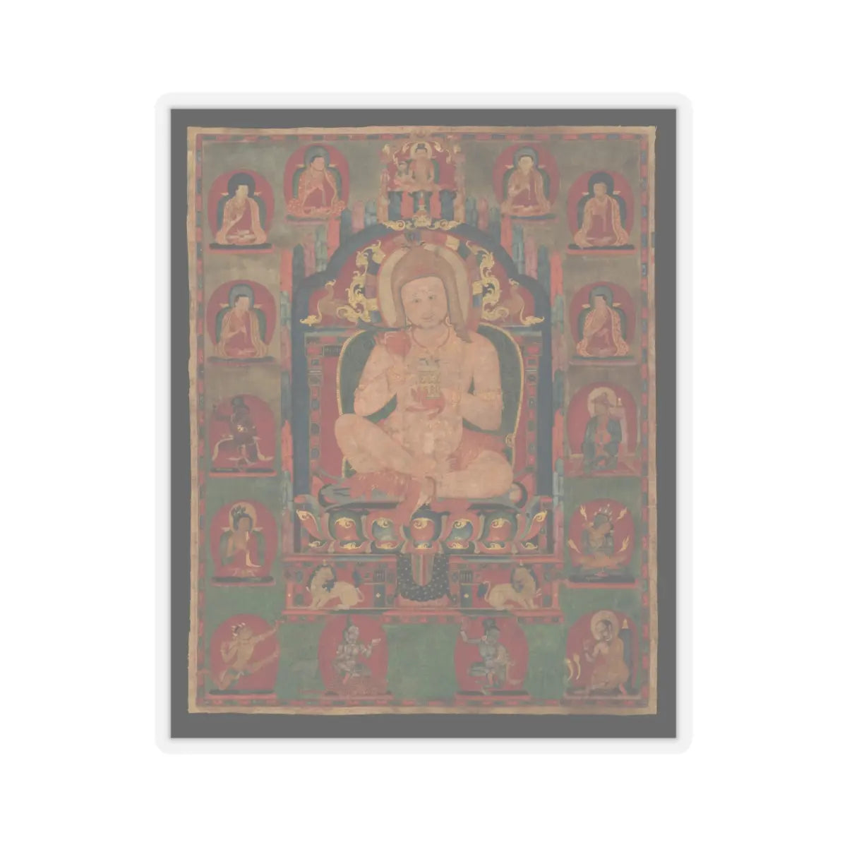 unknown - Mahasiddha Jnanatapa - ca. 1350 v1 - STICKER Vinyl Kiss-Cut Decal