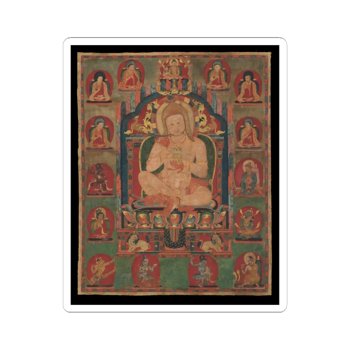 unknown - Mahasiddha Jnanatapa - ca. 1350 v1 - STICKER Vinyl Kiss-Cut Decal