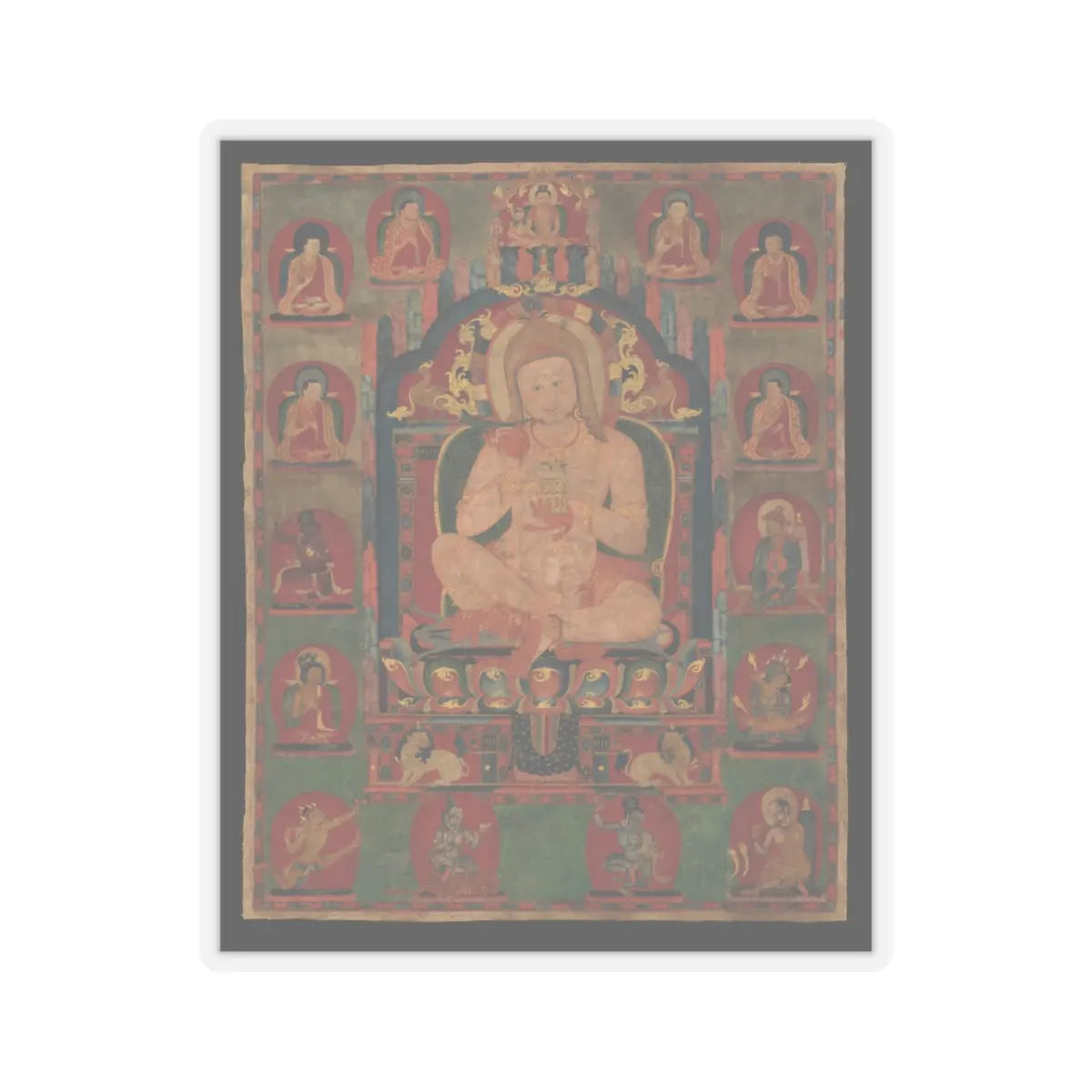 unknown - Mahasiddha Jnanatapa - ca. 1350 v1 - STICKER Vinyl Kiss-Cut Decal