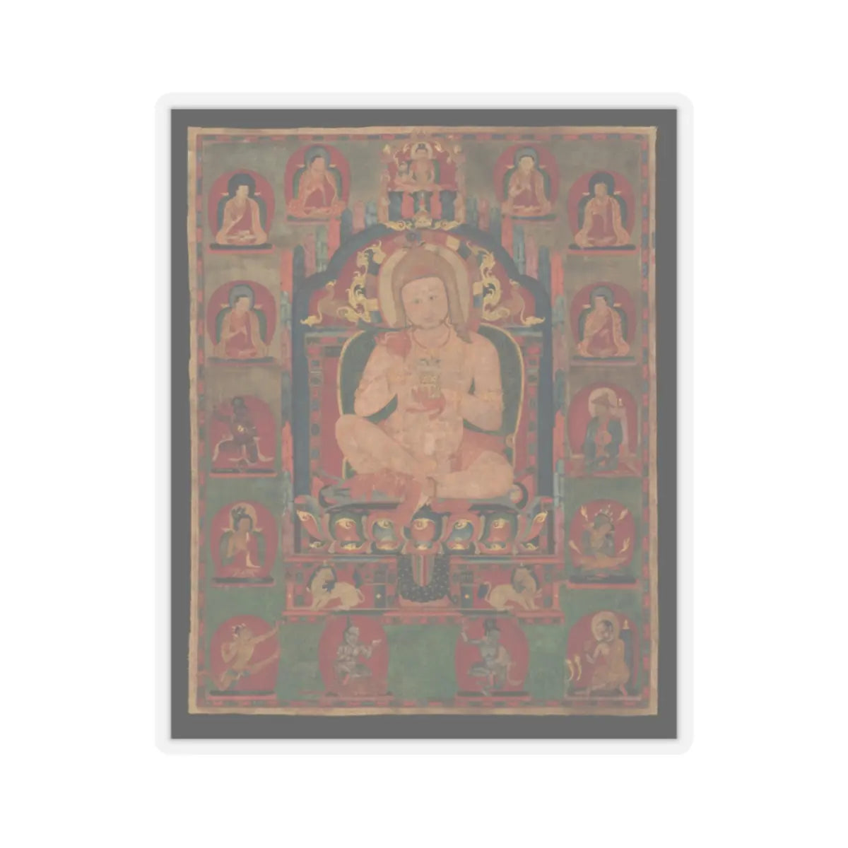 unknown - Mahasiddha Jnanatapa - ca. 1350 v1 - STICKER Vinyl Kiss-Cut Decal