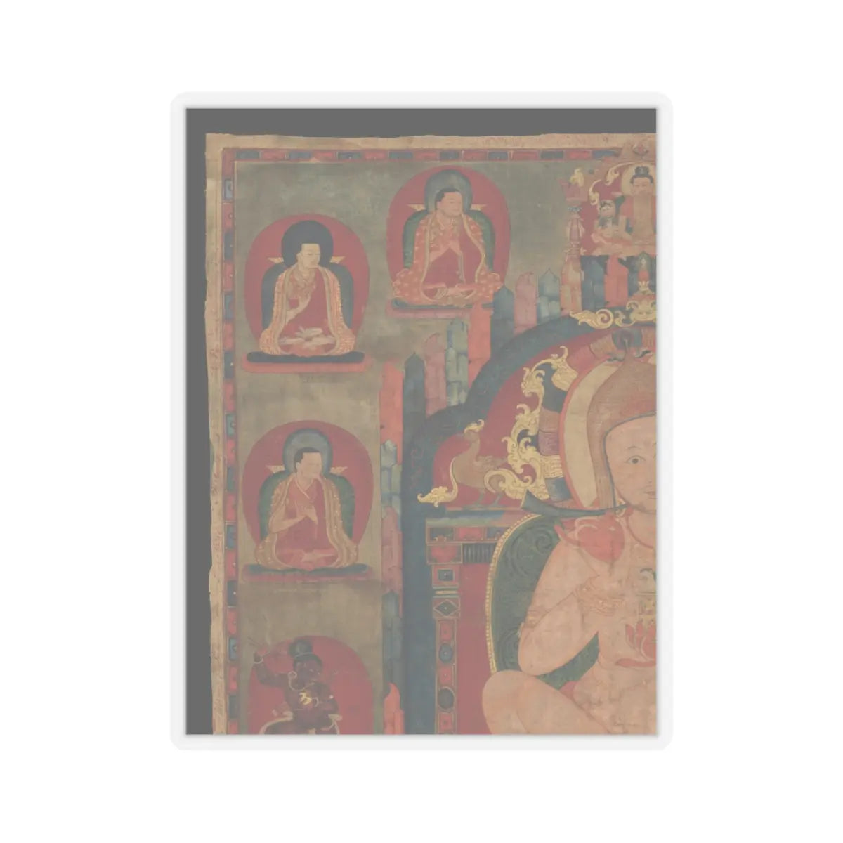 unknown - Mahasiddha Jnanatapa - ca. 1350 v2 - STICKER Vinyl Kiss-Cut Decal