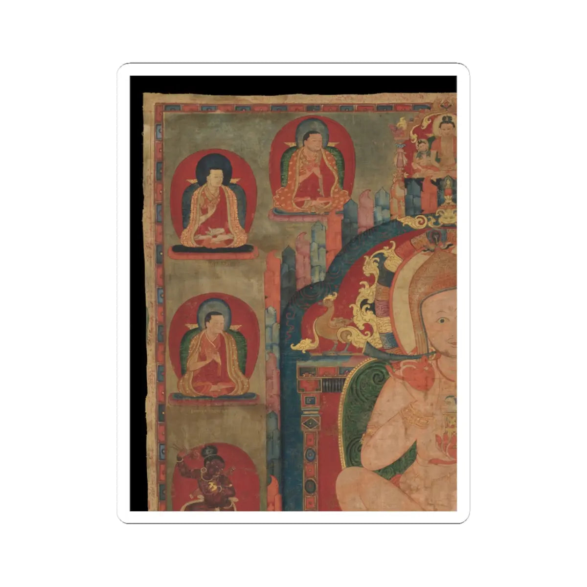 unknown - Mahasiddha Jnanatapa - ca. 1350 v2 - STICKER Vinyl Kiss-Cut Decal